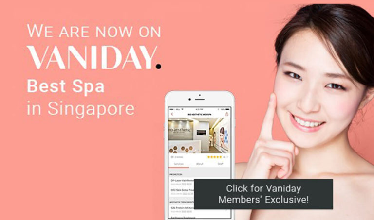 We are now on VANIDAY- Best Spa In Singapore
