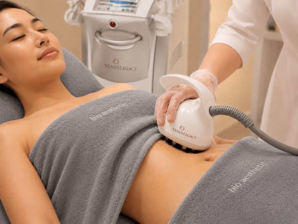 Venus Legacy consultation for cellulite and skin tightening