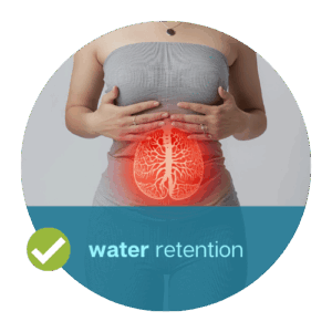 water retention reduction
