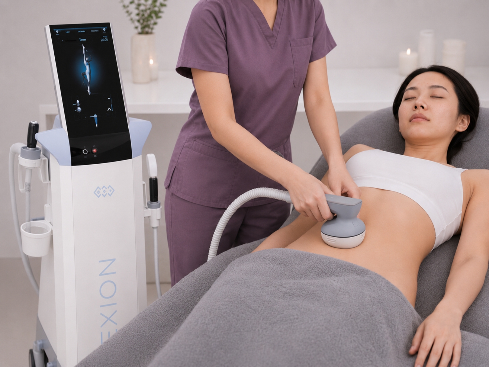 EXION RF Body Singapore treatment using FDA-approved RF body firming technology