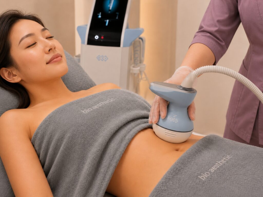 EXION RF Body consultation for loose skin and FDA-approved RF body contouring in Singapore