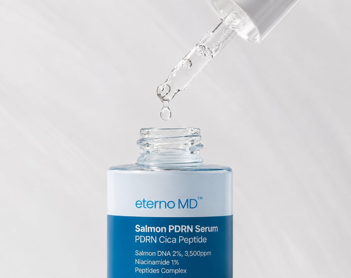 eternoMD Salmon PDRN Serum lightweight fast-absorbing facial serum texture