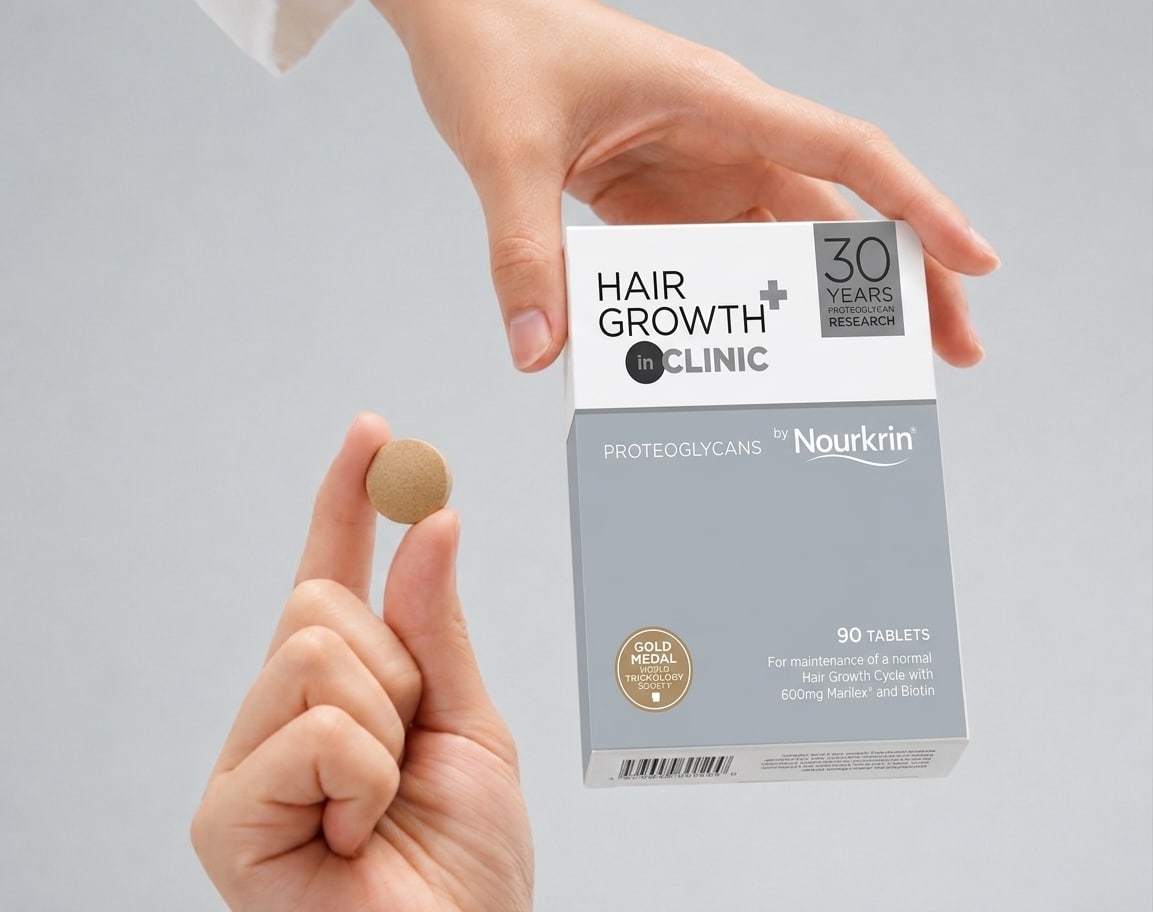 How to take Nourkrin Hair Growth+ inCLINIC 90 tablets