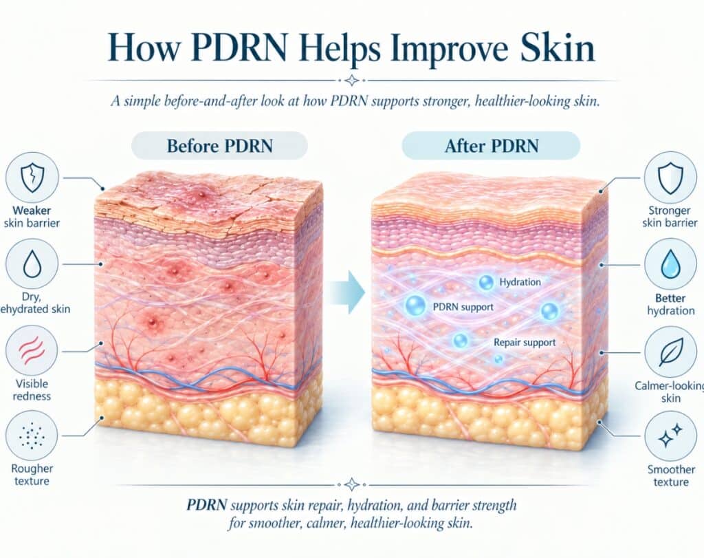 how pdrn help improve and strengthen your skin